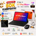 🔥BAYRAMA ÖZEL ŞOK KAMPANYA İ17 PRO MAX TABLET 1 TB HAFIZA+16 GB RAM KAPIDA KONTROL ET SONRA ÖDE KARGO ÜCRETSİZ FULL SET